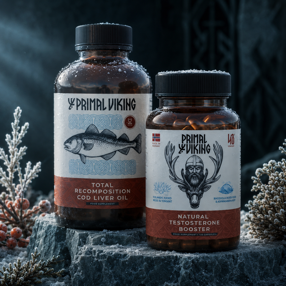 Potenciador de testosterona Primal + Aceite de Hígado de Bacalao - para la recomposicion corporal