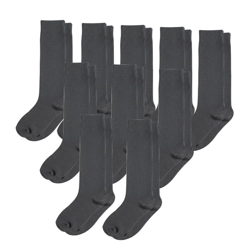 Calcetines Media Caña Pack 10 Gris
