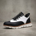 Zapatillas luxury oxford de cuero King Blancas con negro