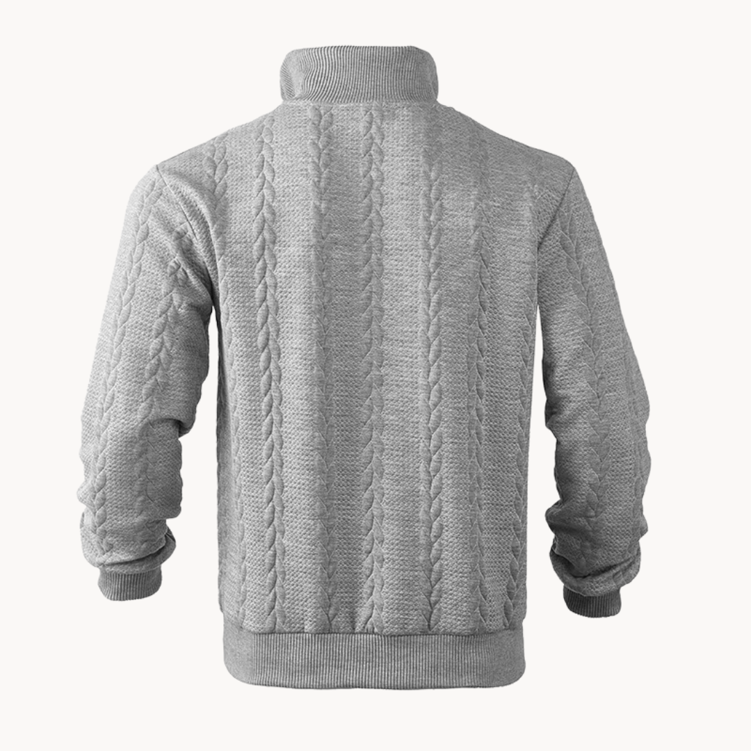 Callum Cable Quarter Zip Pullover