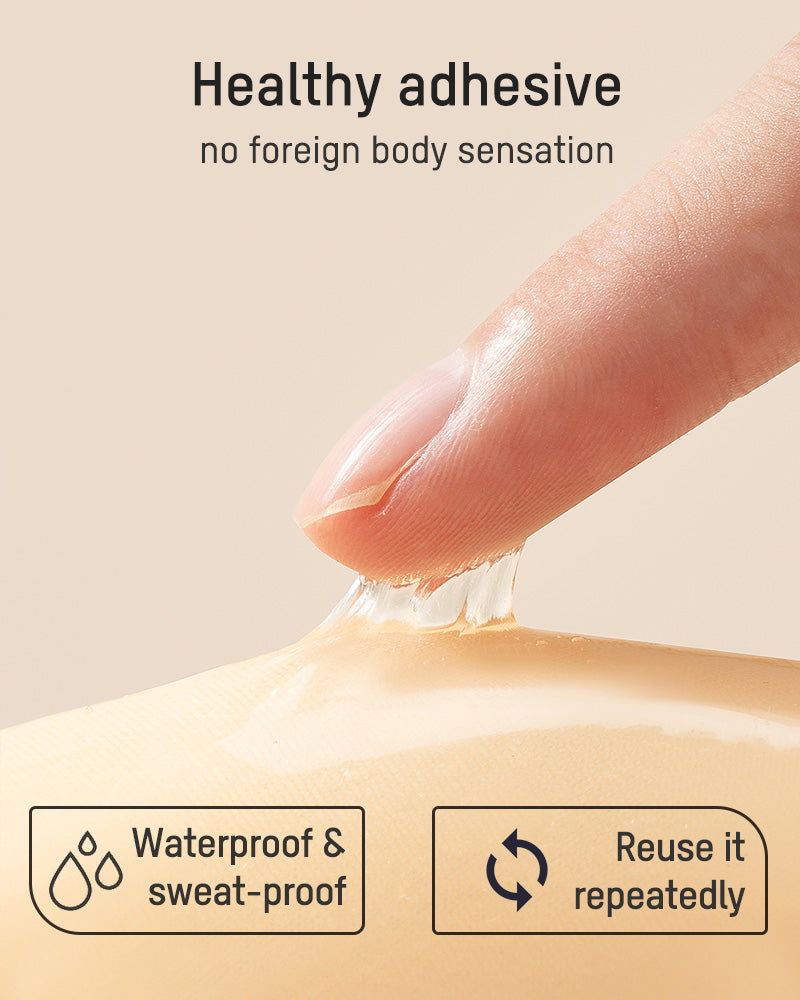 Sujetador push-up invisible adhesivo con cierre frontal (2 pares)