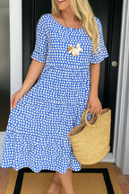 Zara outfit completo | Vestido Midi de Manga Corta + Sandalias de verano para mujer 2x1