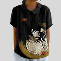 Blusa Negra con cuello elegante