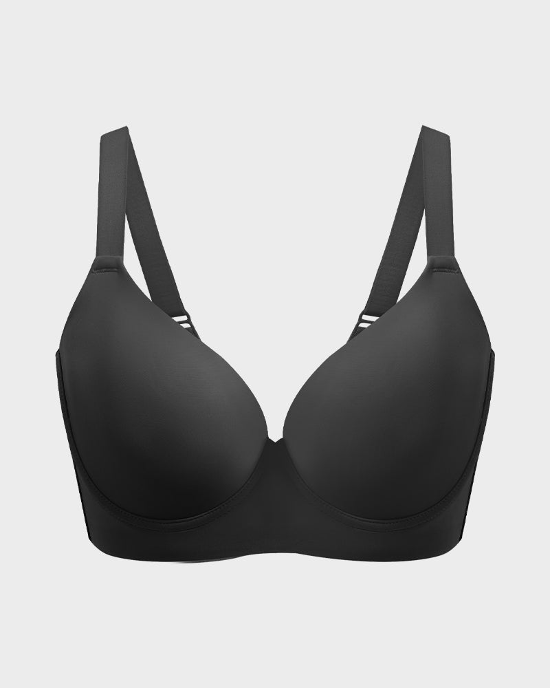 Sujetador push-up escotado que alisa la espalda