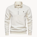 Lamberto Mock Neck Zip Sweater
