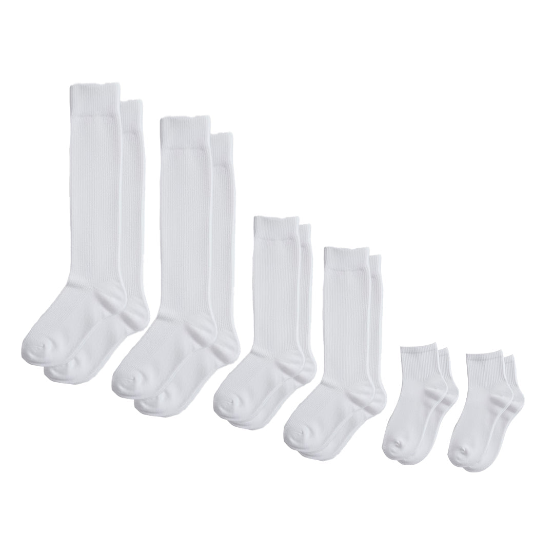 Calcetines Elásticos Pack 3 Blanco
