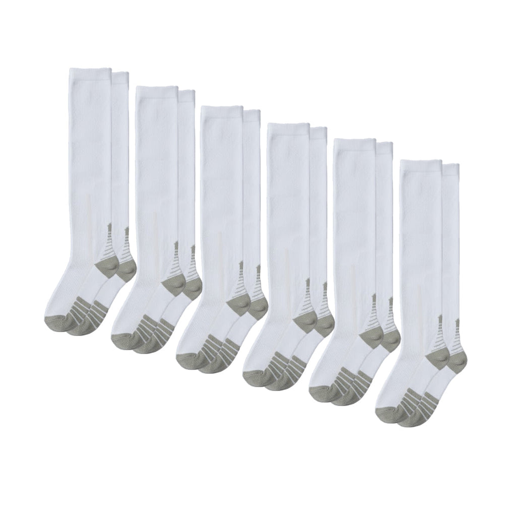 Calcetines Compresión Pack 6 Blanco