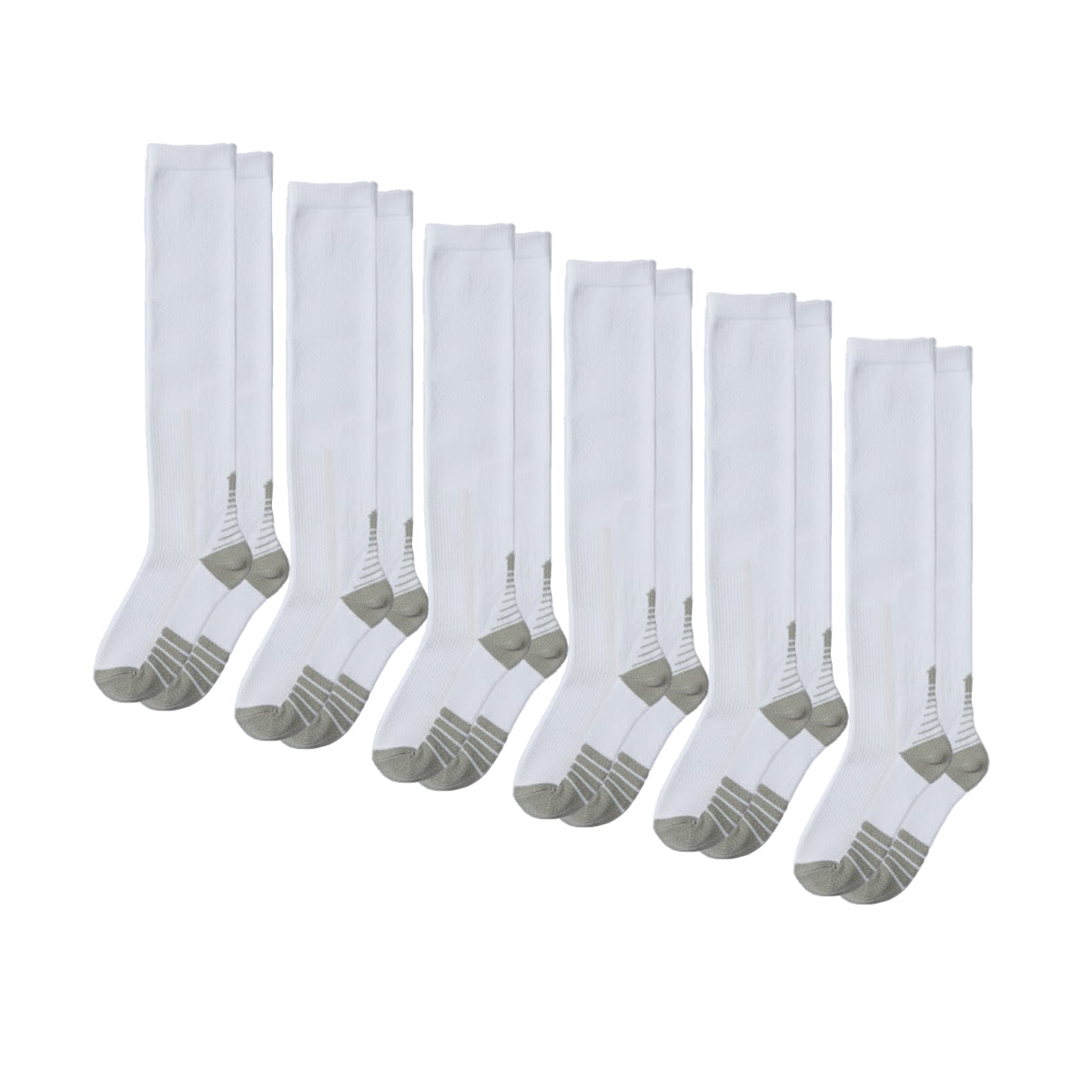 Calcetines Compresión Pack 6 Blanco