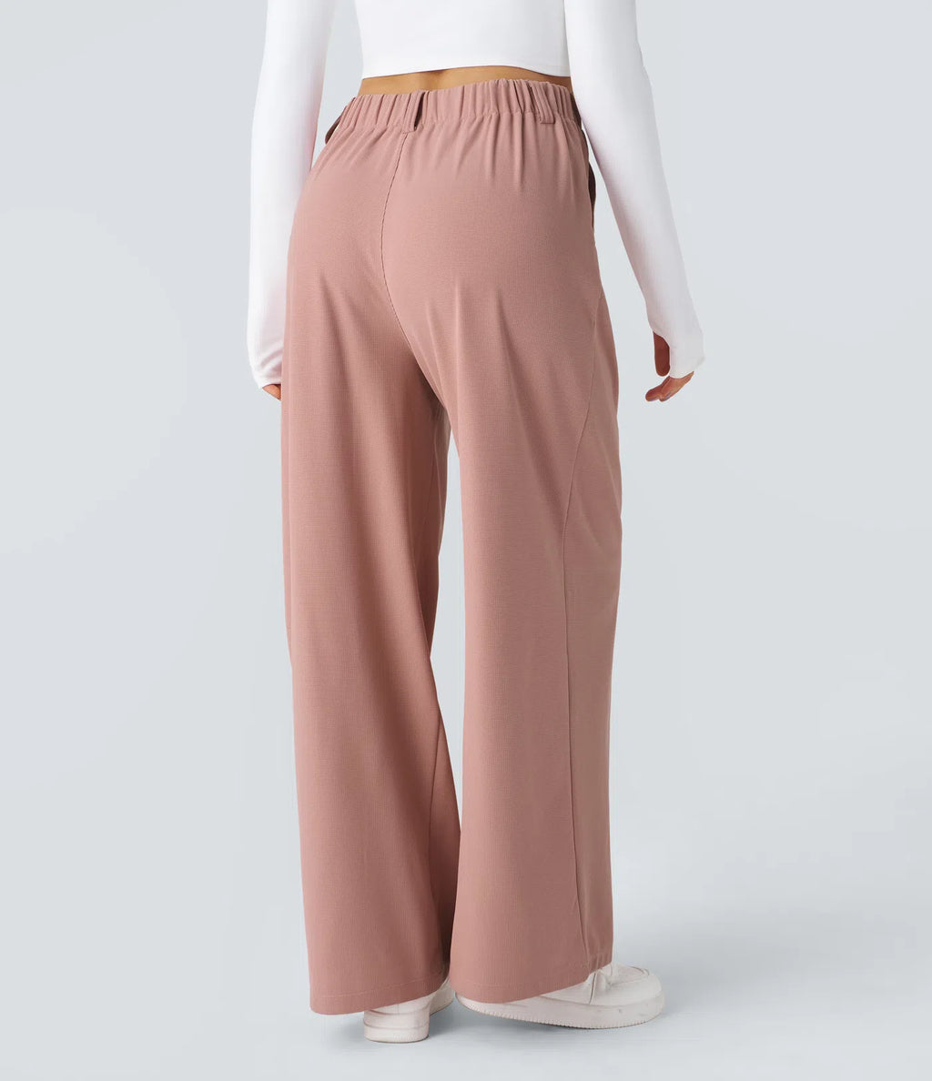 Pantalón elástico de cintura alta