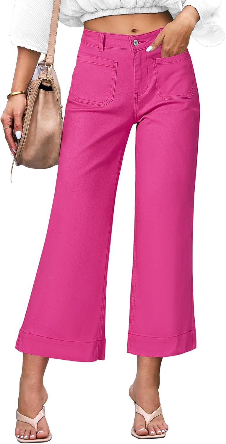 Brillare Jeans de cintura alta, acampanados & elásticos