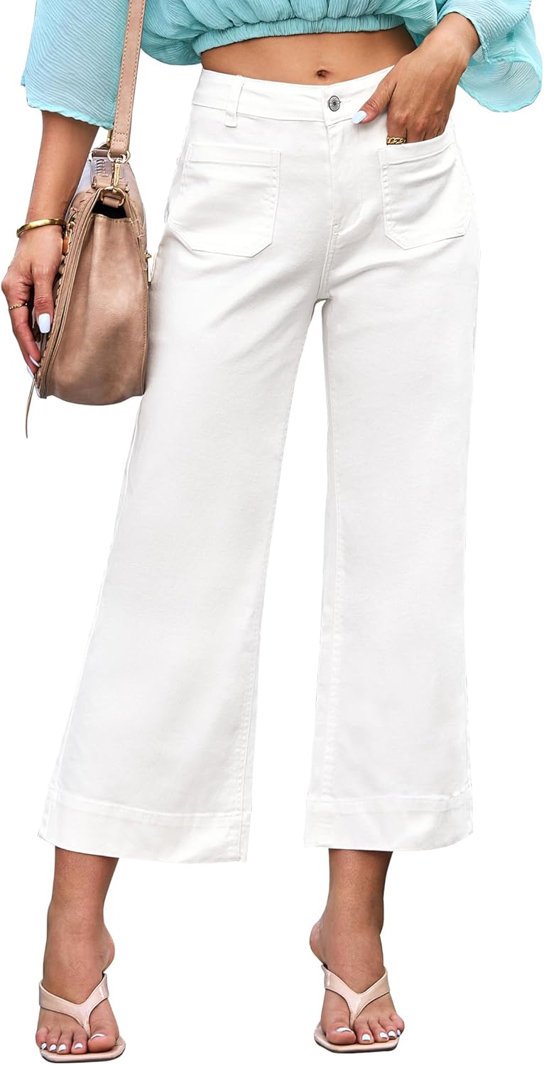 Brillare Jeans de cintura alta, acampanados & elásticos
