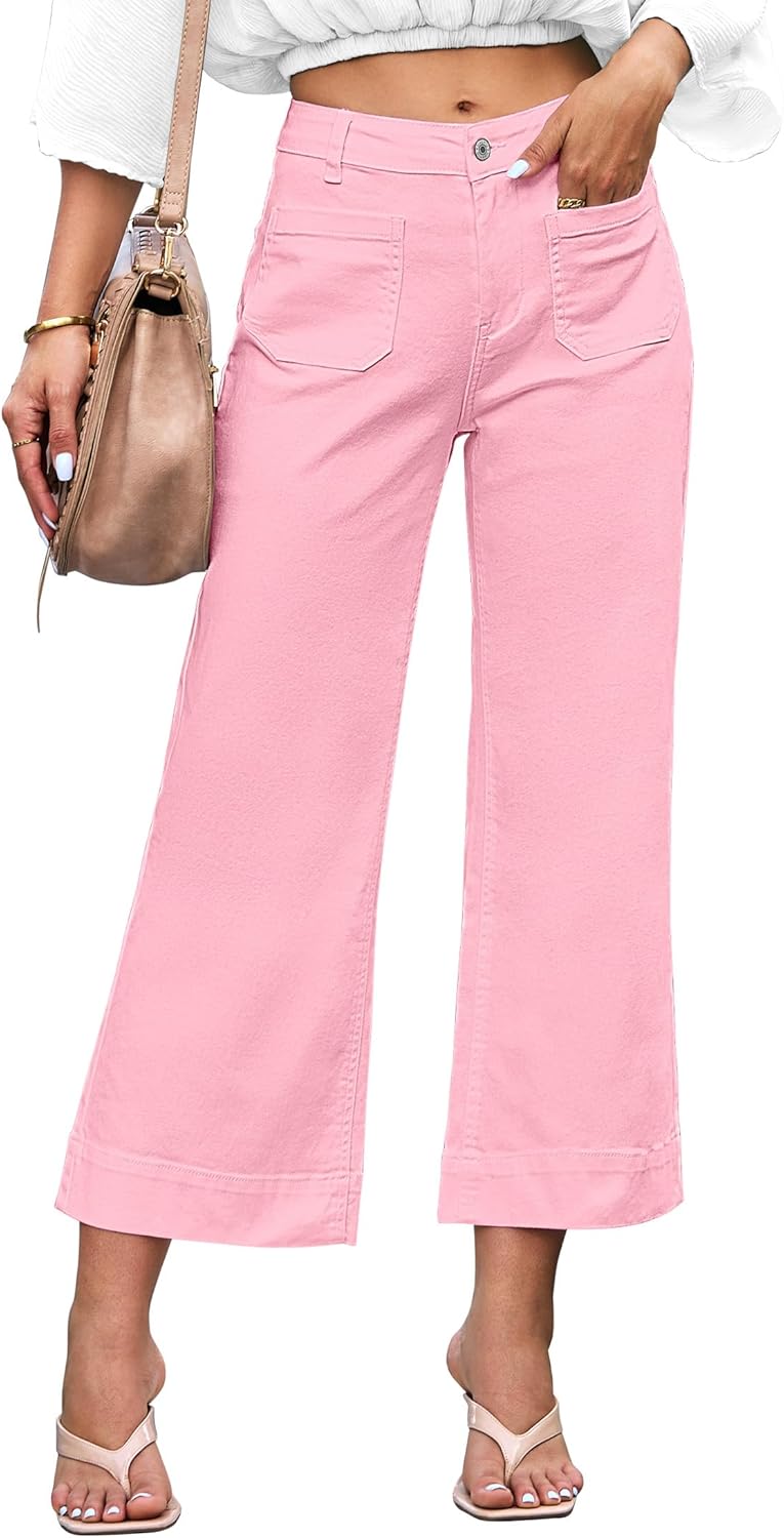 Brillare Jeans de cintura alta, acampanados & elásticos