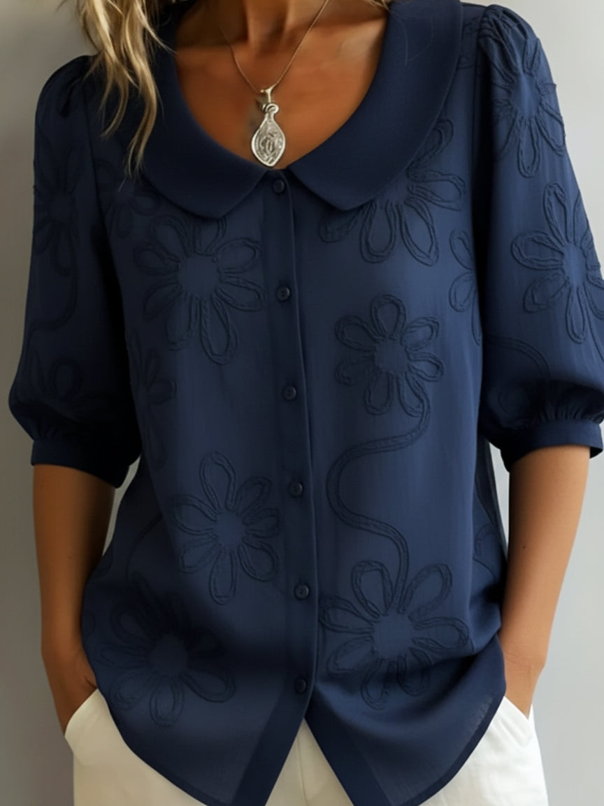 Blusa fresca para primavera, elegancia natural