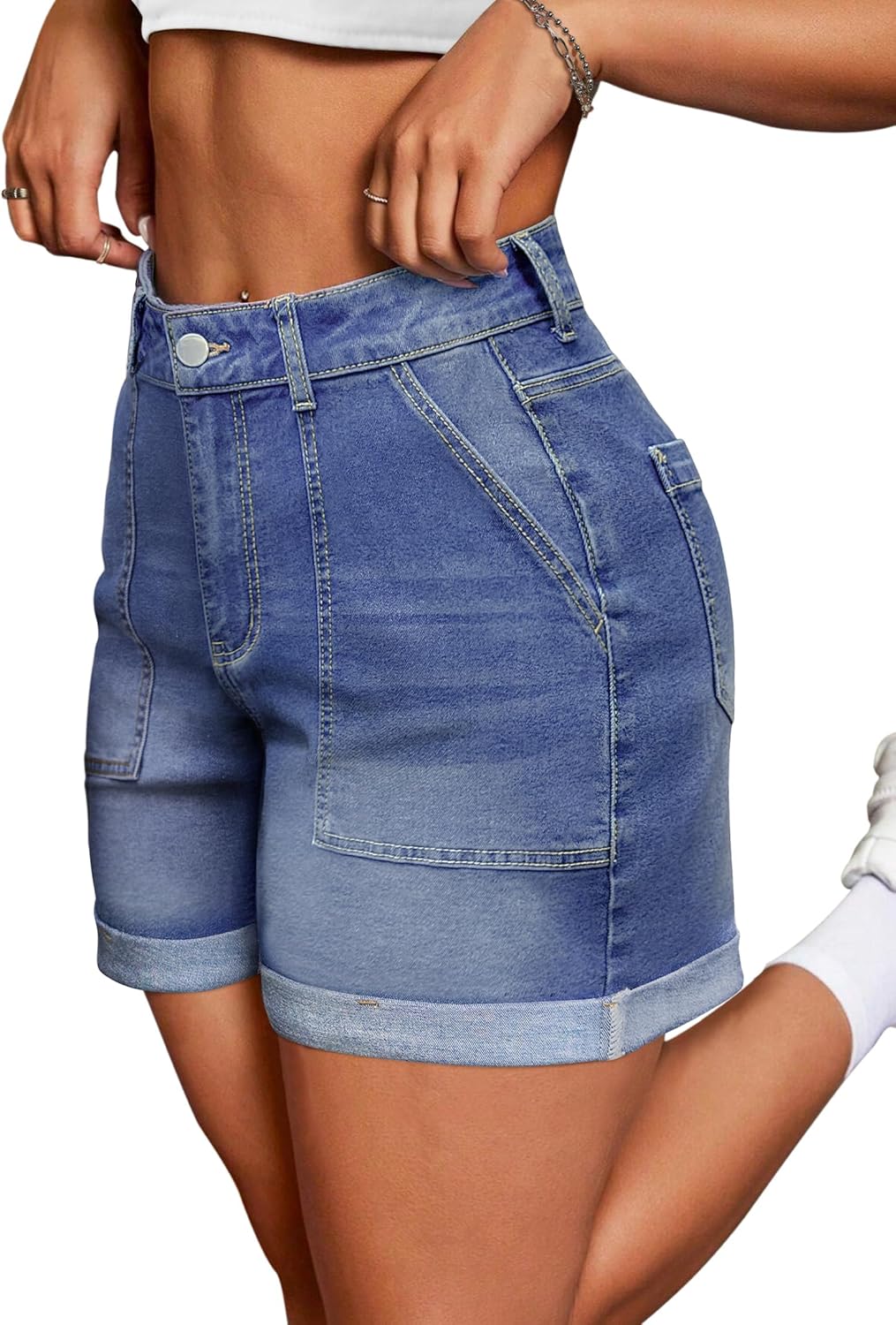 Shorts con control de abdomen, elásticos, frescos & Transpirables
