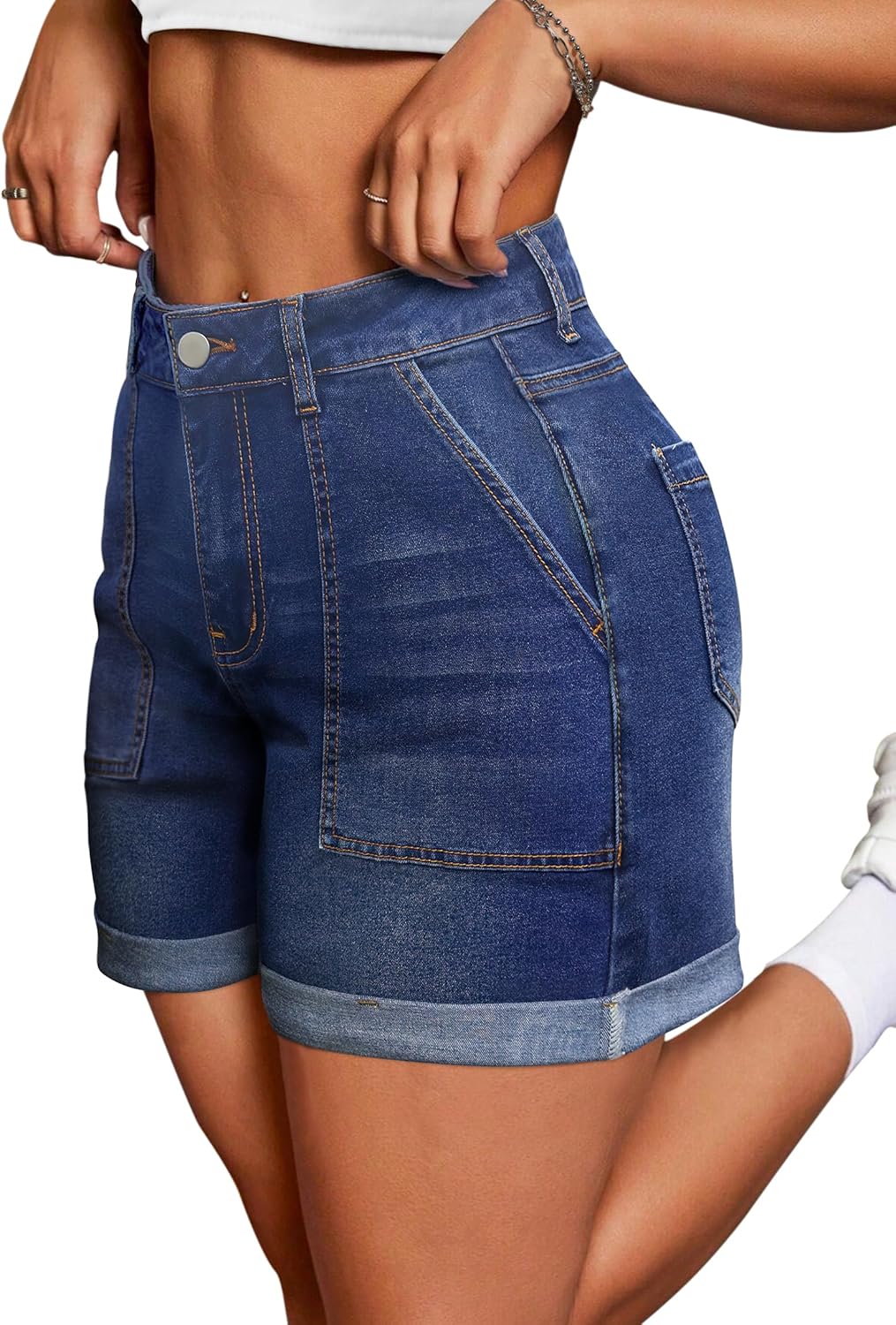 Shorts con control de abdomen, elásticos, frescos & Transpirables