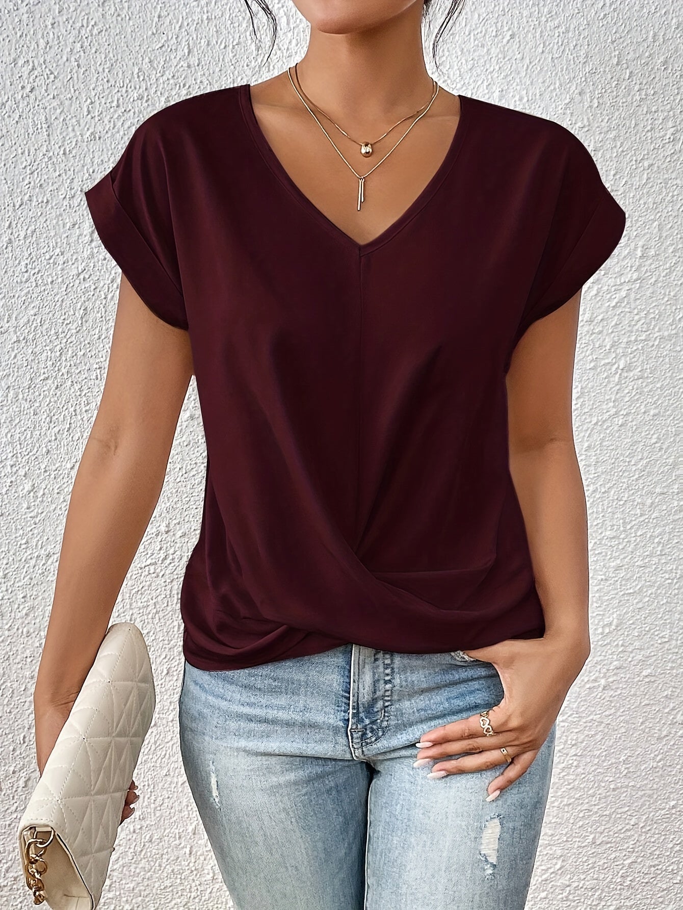 Brillare status® | Camiseta cómoda con elegante escote ¡TEMPORALMENTE 1+1 GRATIS!