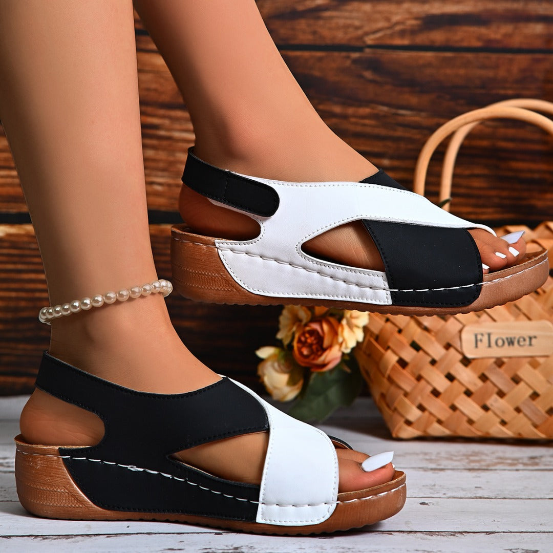 Gela - Sandalias cómodas de punta abierta