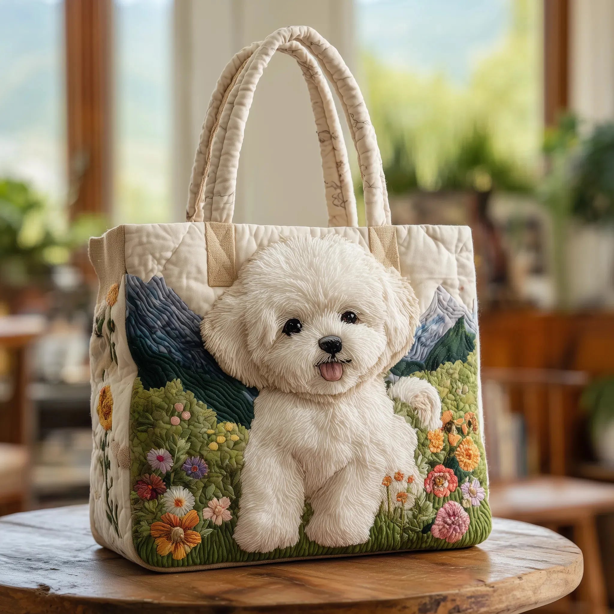 Bolso acolchado artesanal para perros