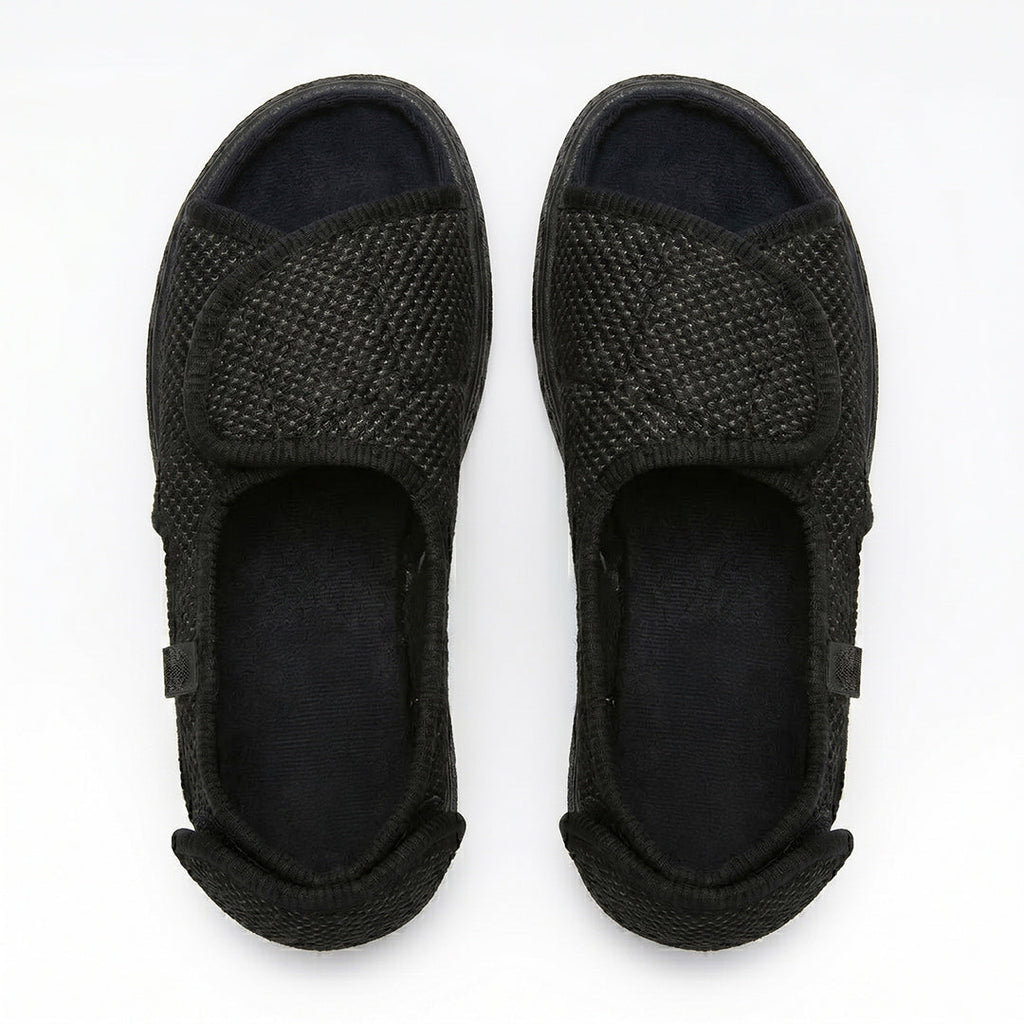 Sandalias Horma Ancha Chelsea Negro