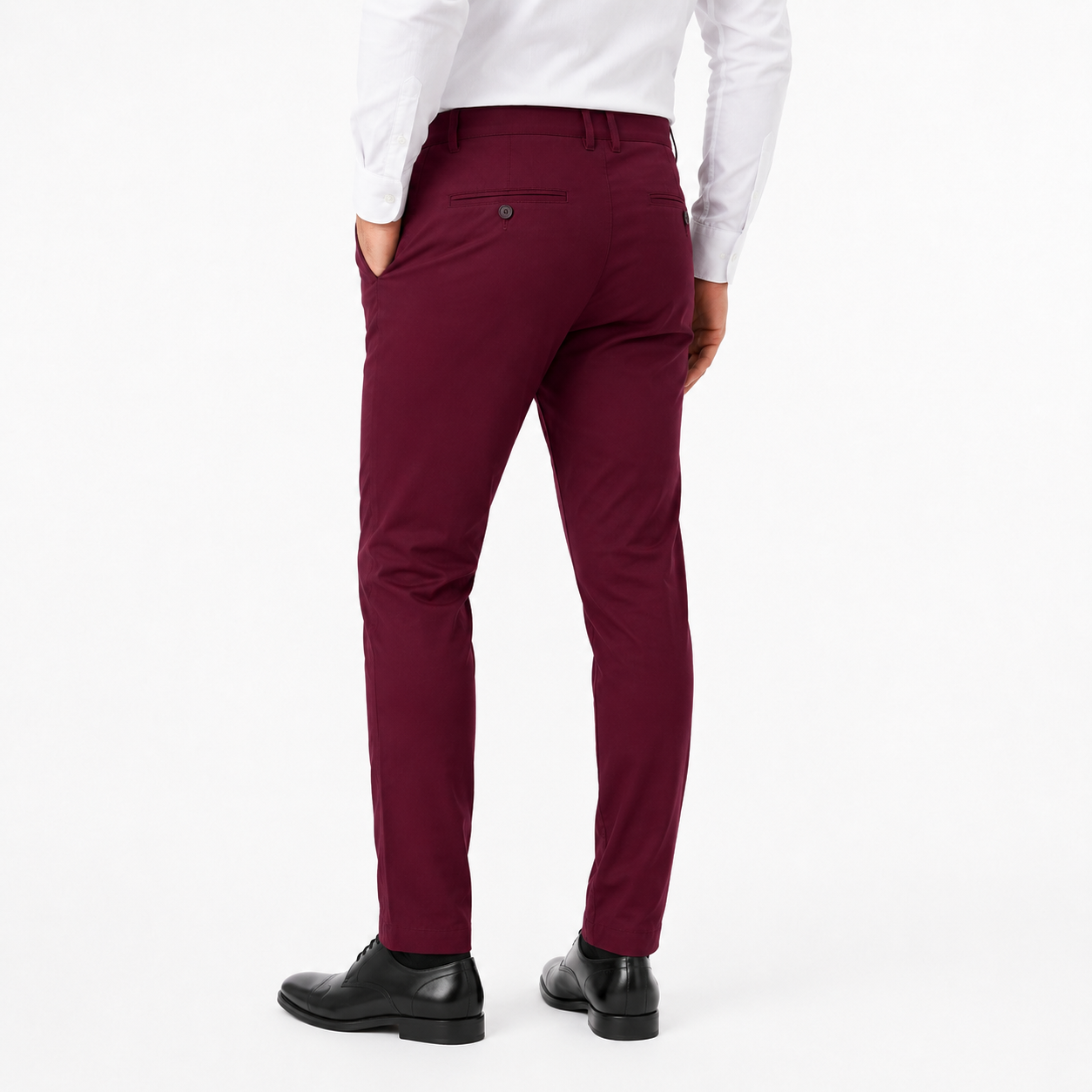 Pantalón Elástico Brillare succes color vino tinto