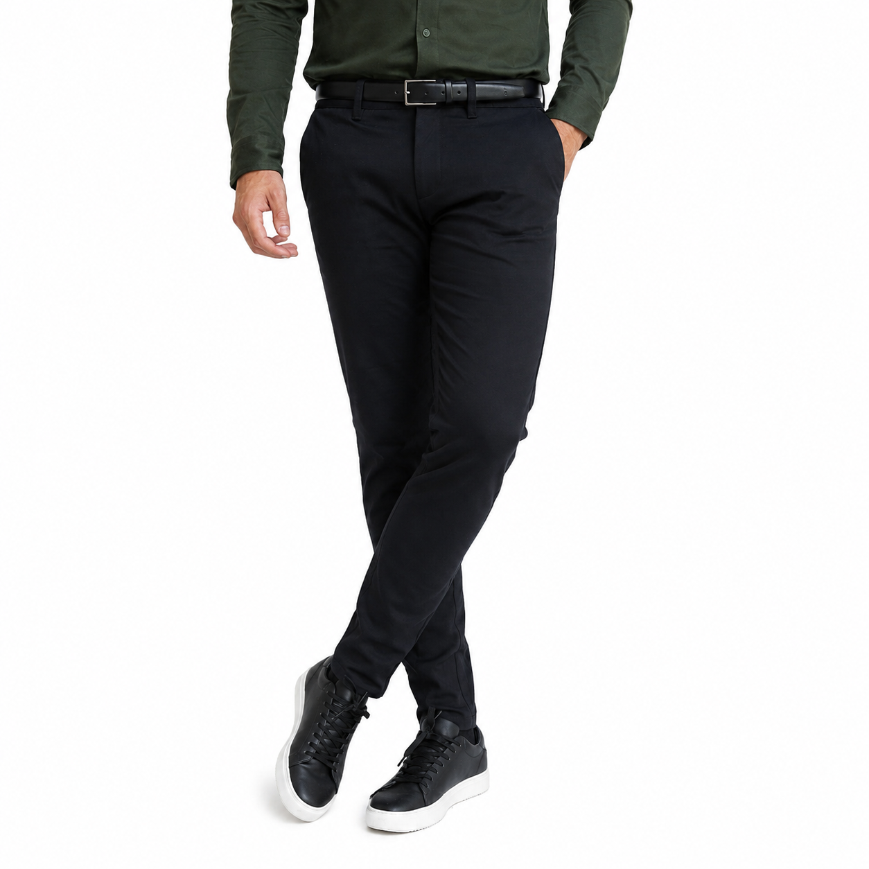 Pantalón Elástico Brillare succes color Negro Brillante
