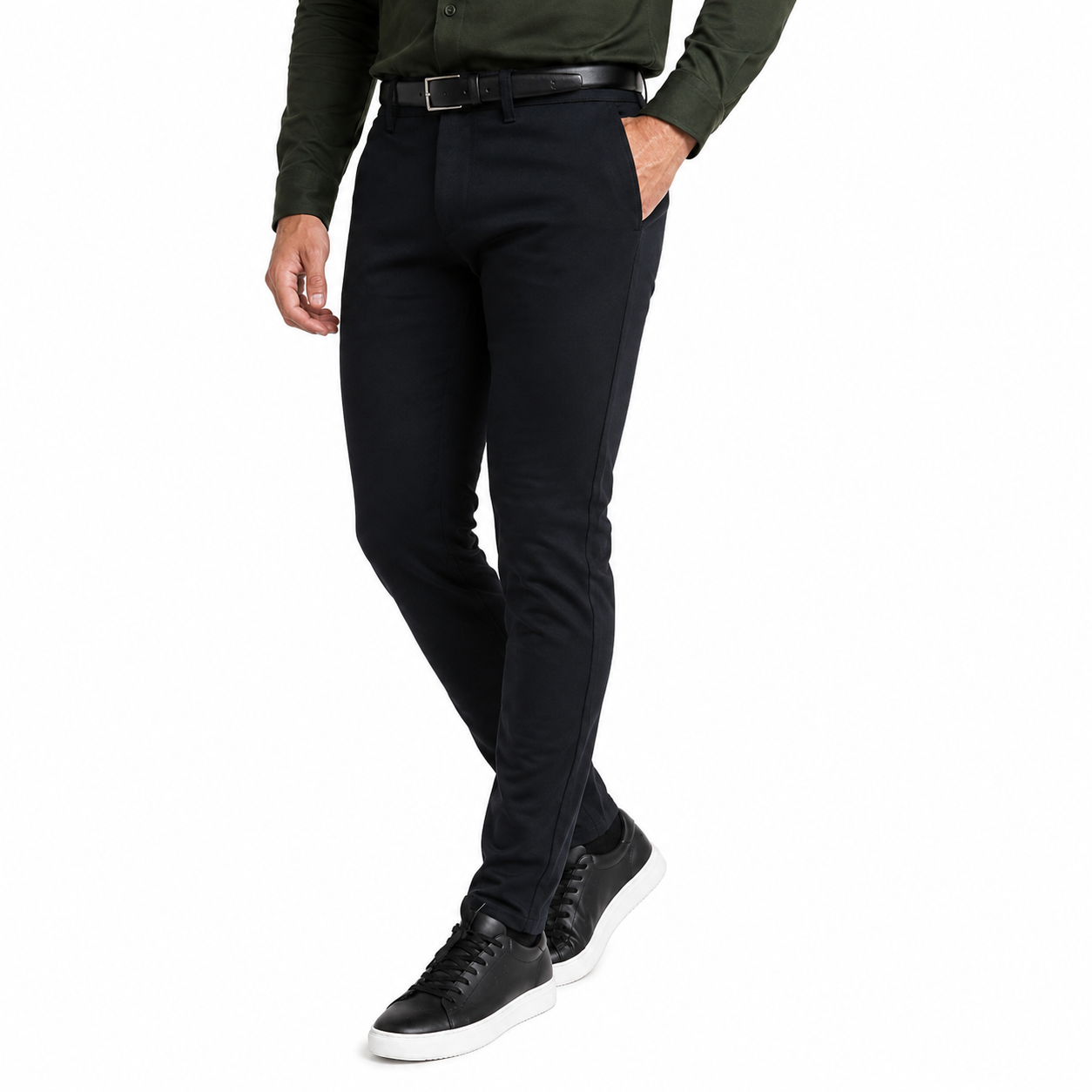 Pantalón Elástico Brillare succes color Negro Brillante