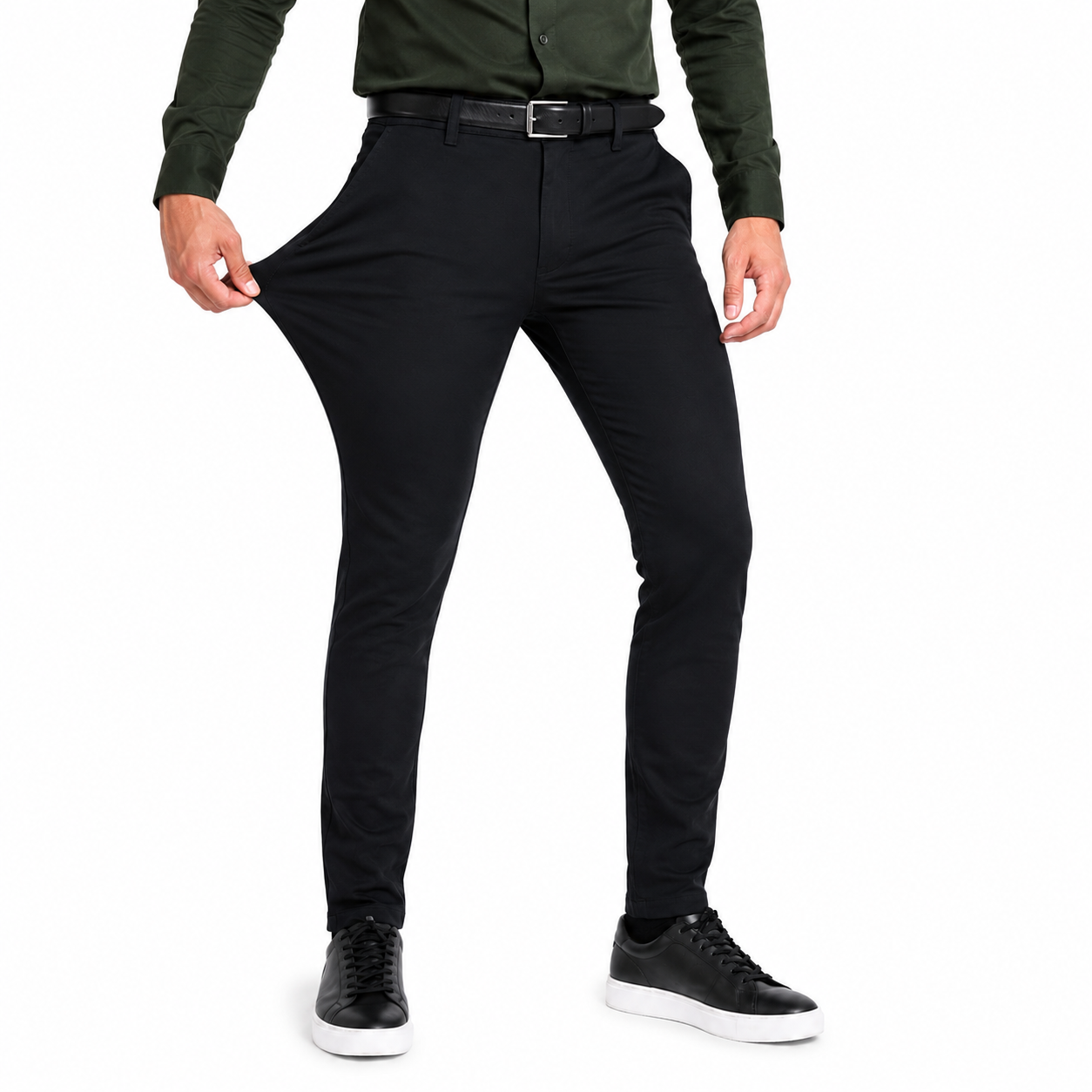 Pantalón Elástico Brillare succes color Negro Brillante