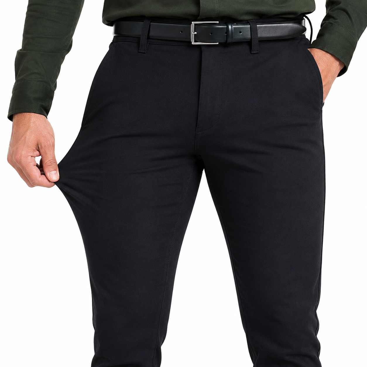 Pantalón Elástico Brillare succes color Negro Brillante