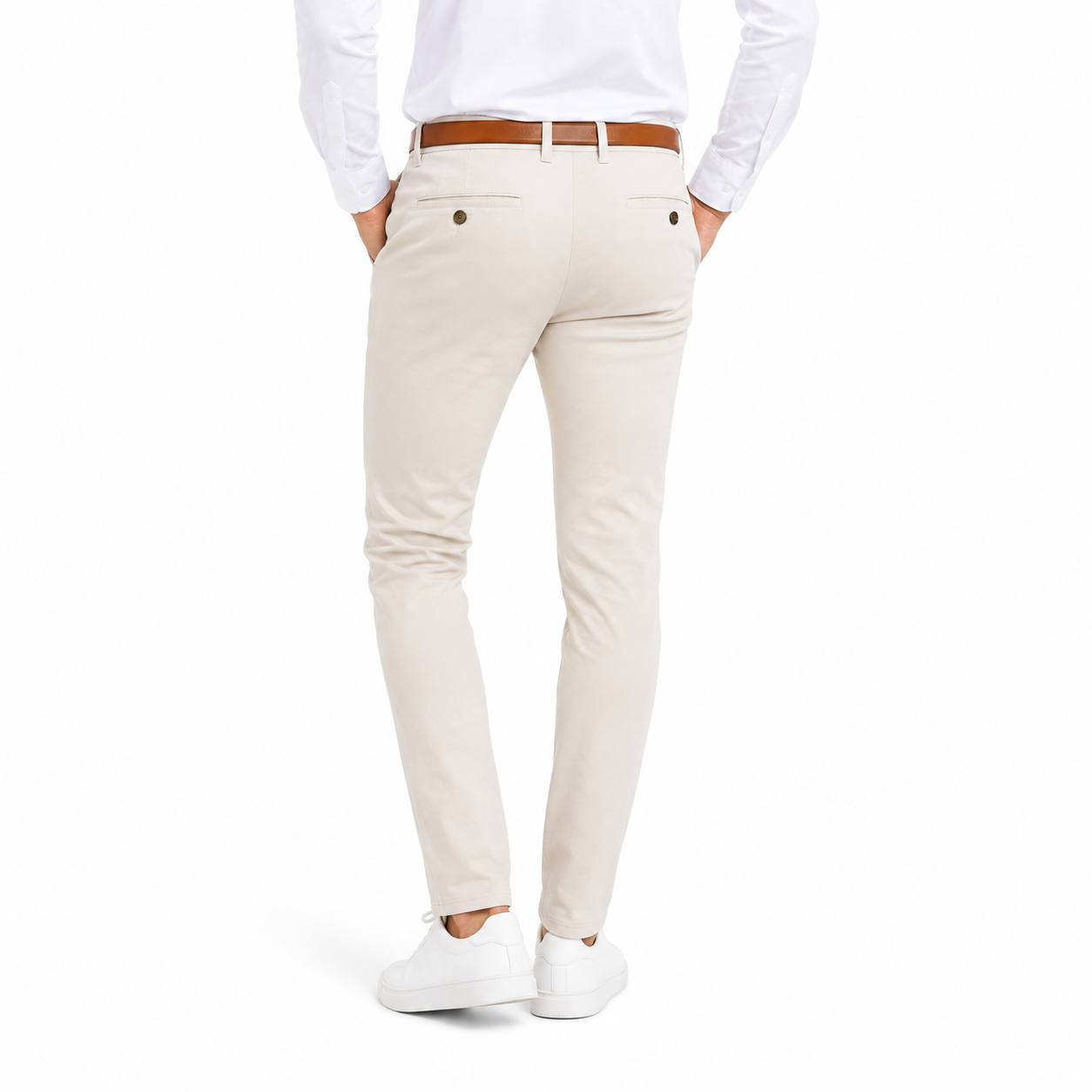 Pantalón Elástico Brillare succes color Blanco luna