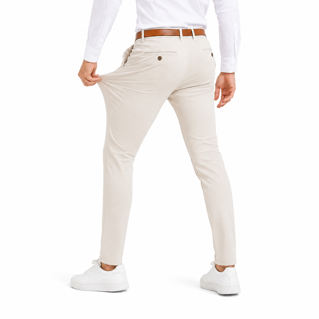 Pantalón Elástico Brillare succes color Blanco luna