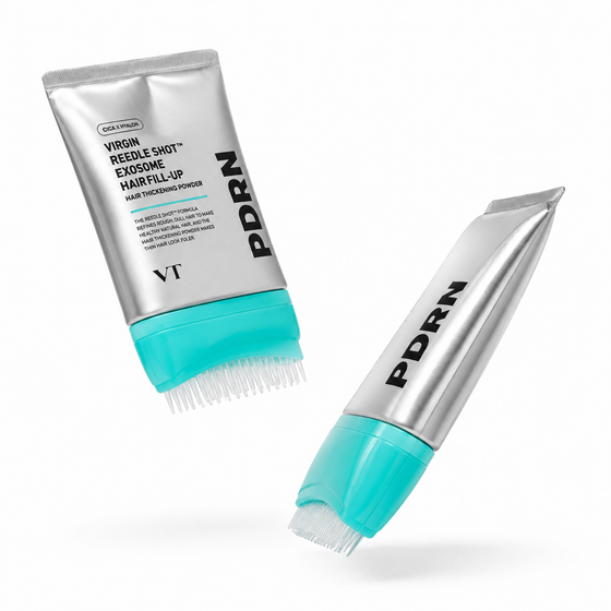 Sérum capilar con cepillo, microneedling líquido original y PDRN.