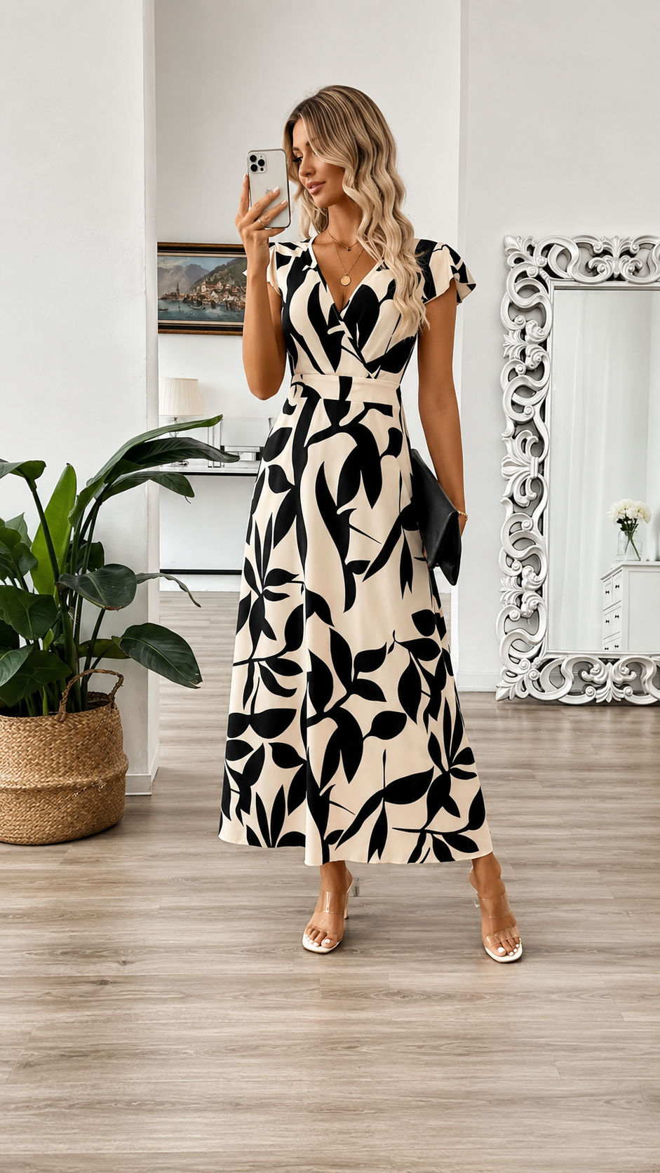 Odessa – elegante vestido de hojas