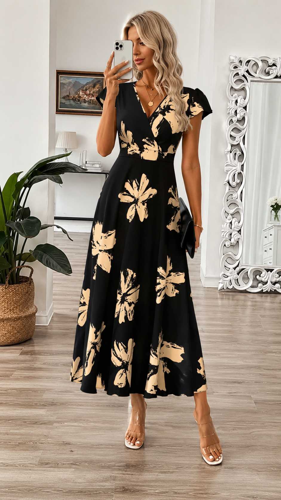 Odessa – elegante vestido de hojas