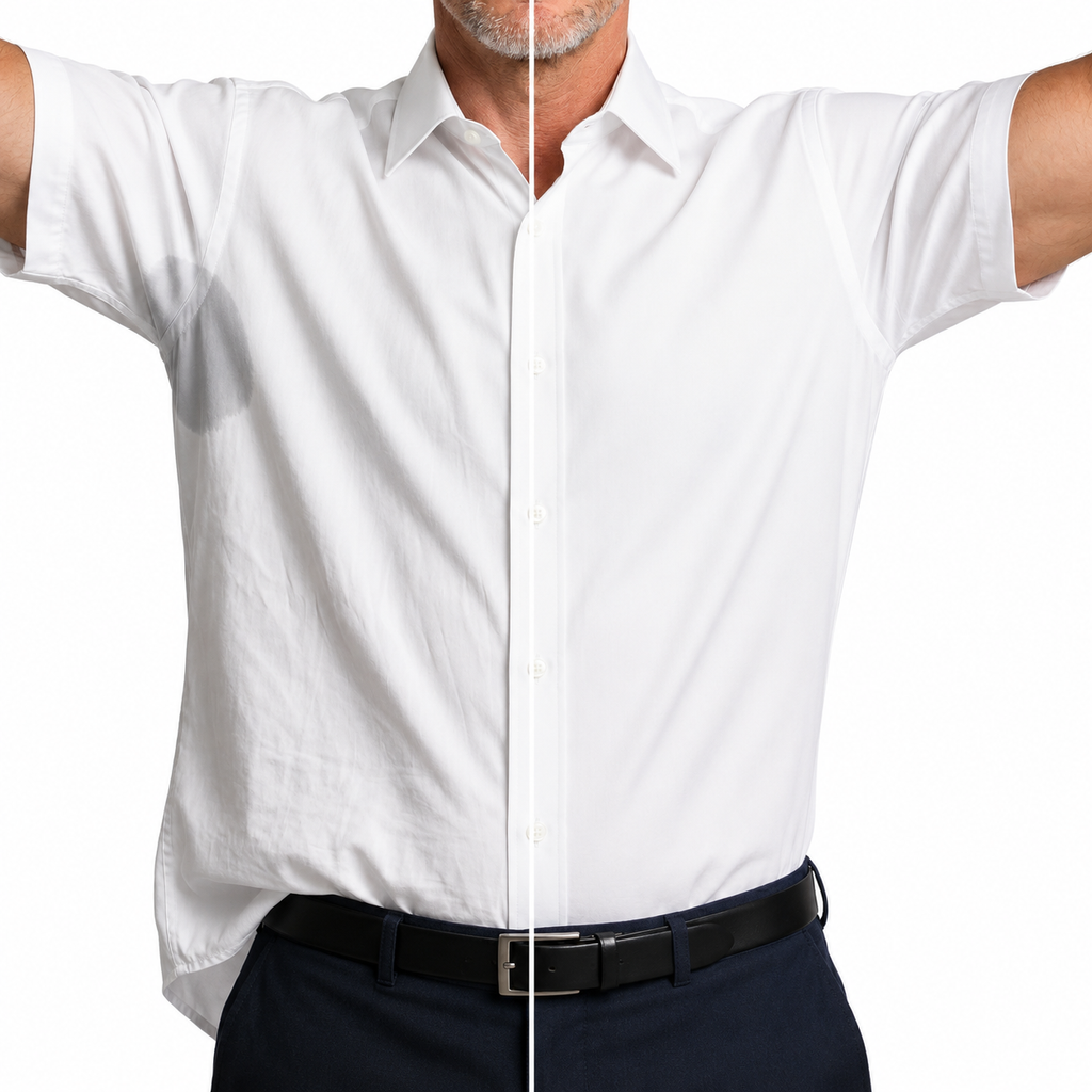 Camisa Wealth anti arrugas manga corta blanca