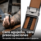 Cinturón de cuero Luxury Pack x2  Negro & cafe