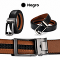 Cinturón de cuero Luxury Pack x2  Negro & cafe
