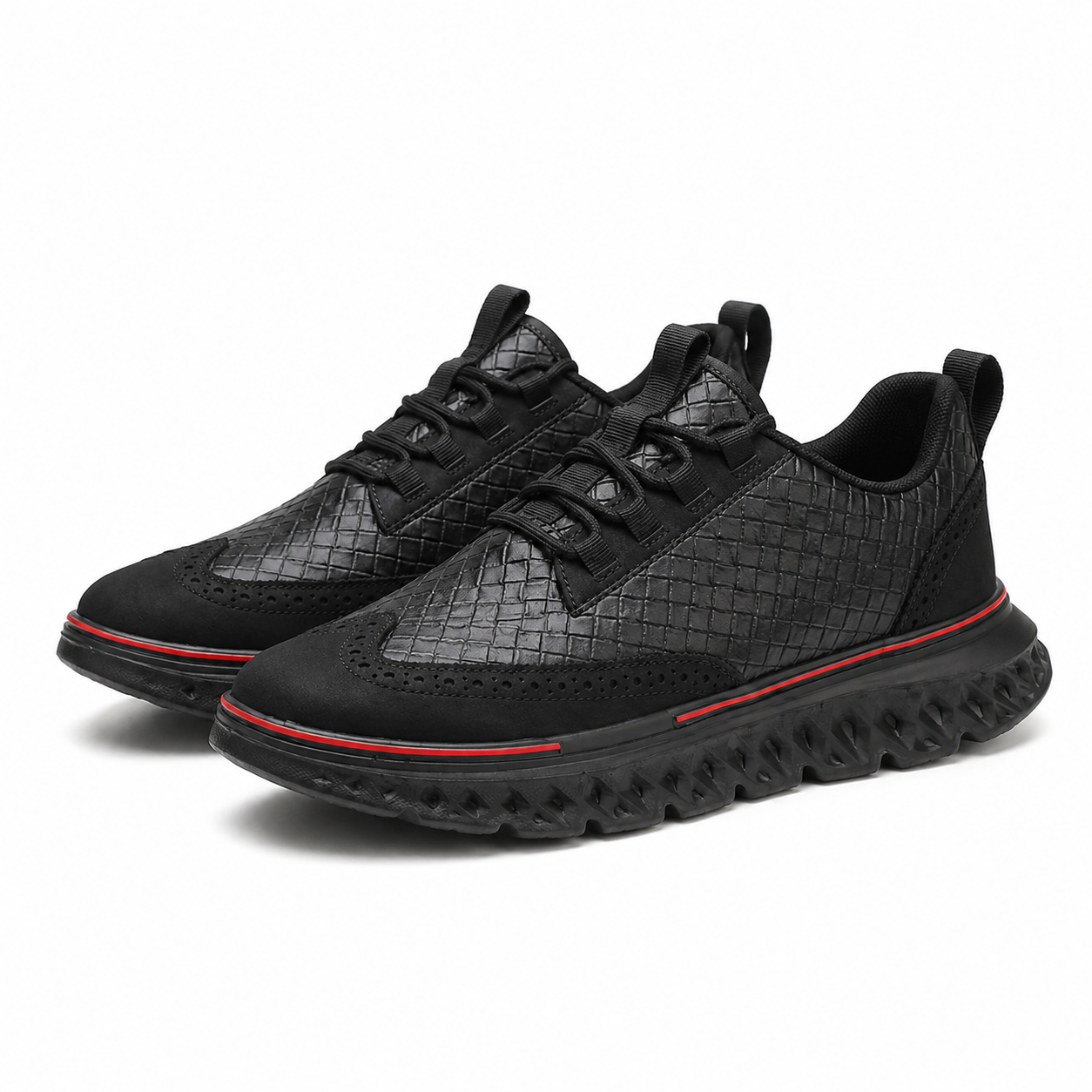 Zapatillas luxury Oxford Billonaire cuero negro