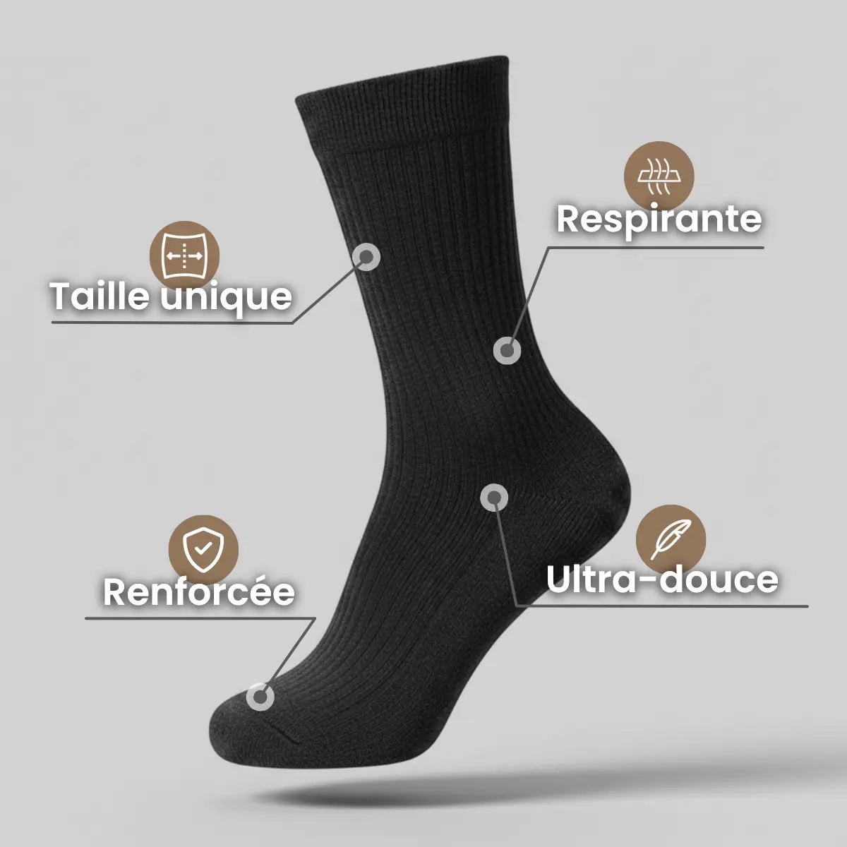 Paquete de 3 pares - Calcetines AeroSensa™