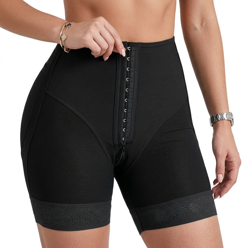 Shorts moldeadores de figura de reloj de arena, cintura alta