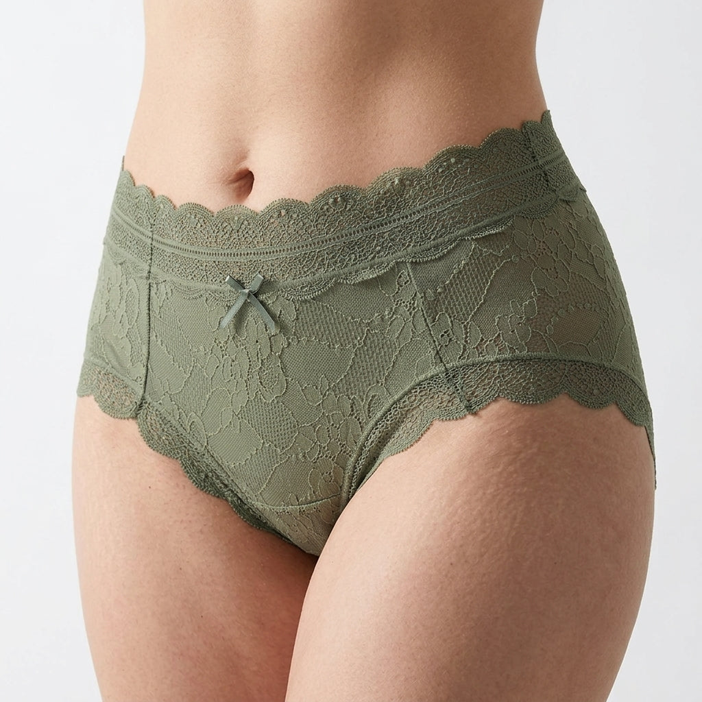 Ropa interior de encaje de seda para damas