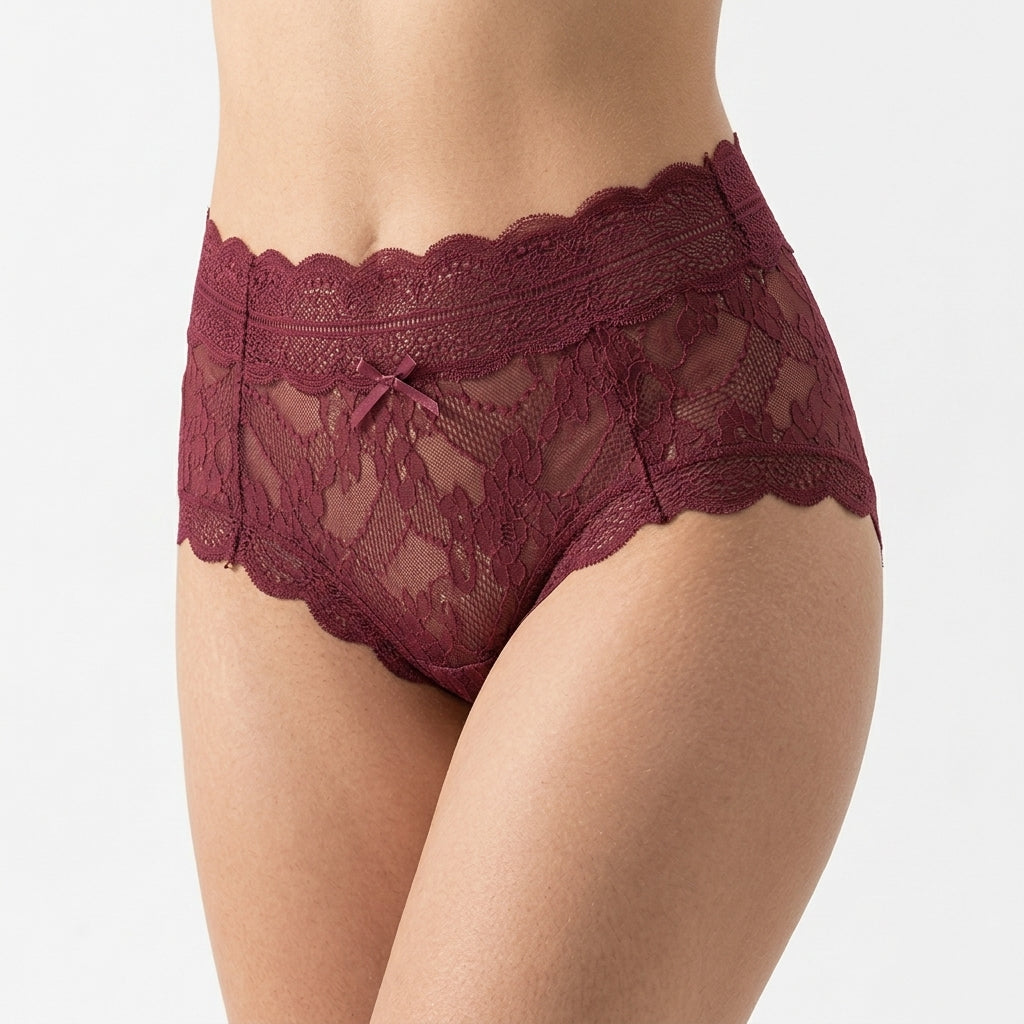 Ropa interior de encaje de seda para damas