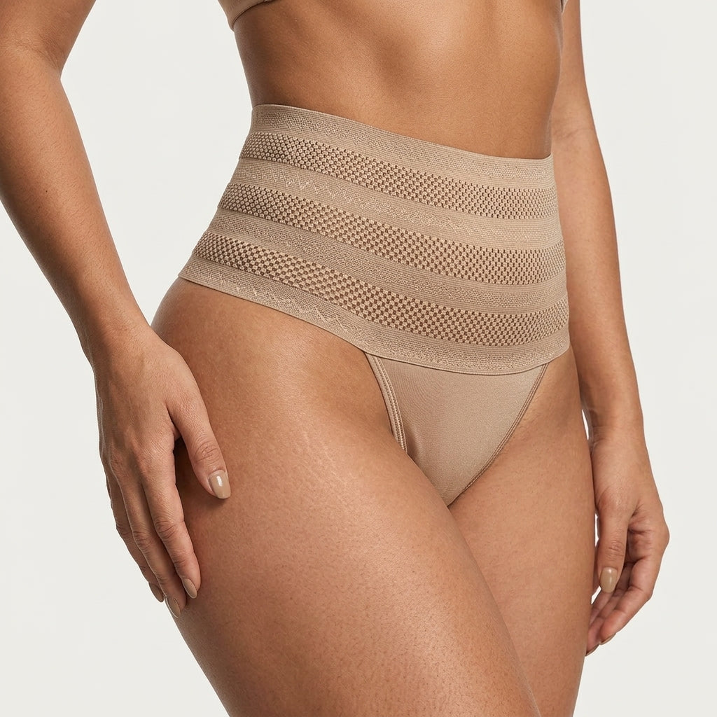 Panties moldeadoras de cintura alta para mujer, transpirables, con control de barriga