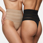 Panties moldeadoras de cintura alta para mujer, transpirables, con control de barriga