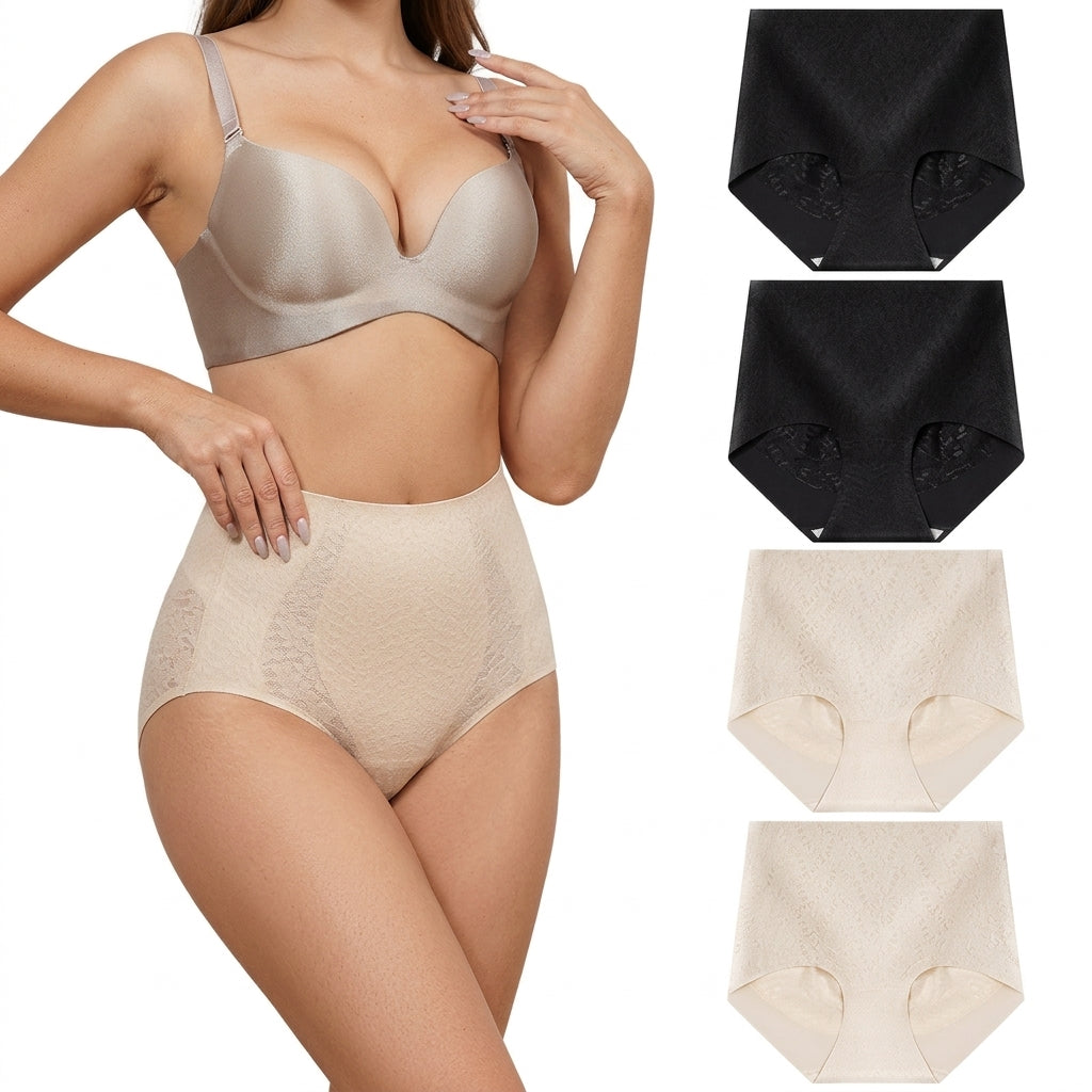 Pantie de talle alto, sin costuras, de cobertura total y invisible.