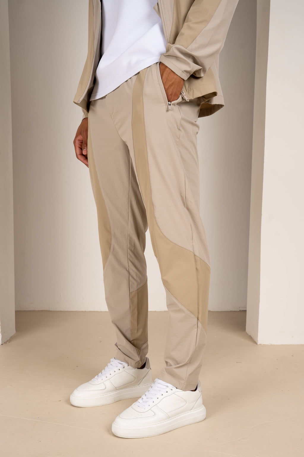 Pantalones Premium Technical V2 con Paneles - Piedra