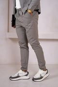Pinstripe Pants - Grey