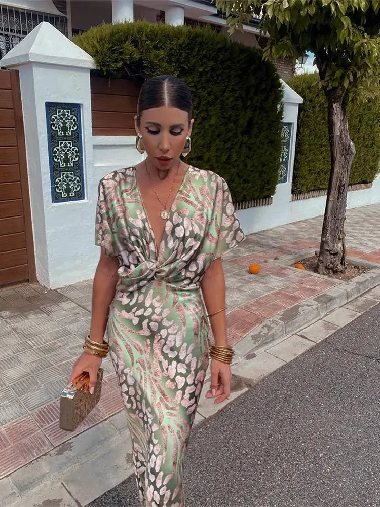 CLARANDRA™ - VESTIDO MIDI DE COBRE