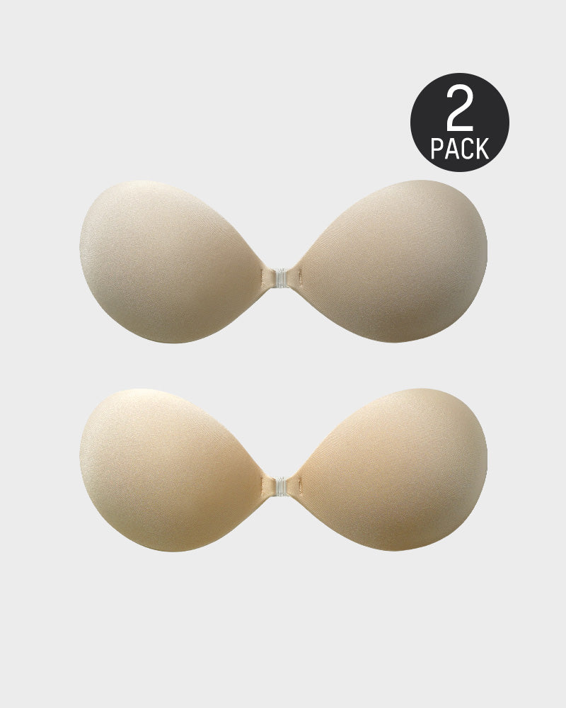 Sujetador push-up invisible adhesivo con cierre frontal (2 pares)