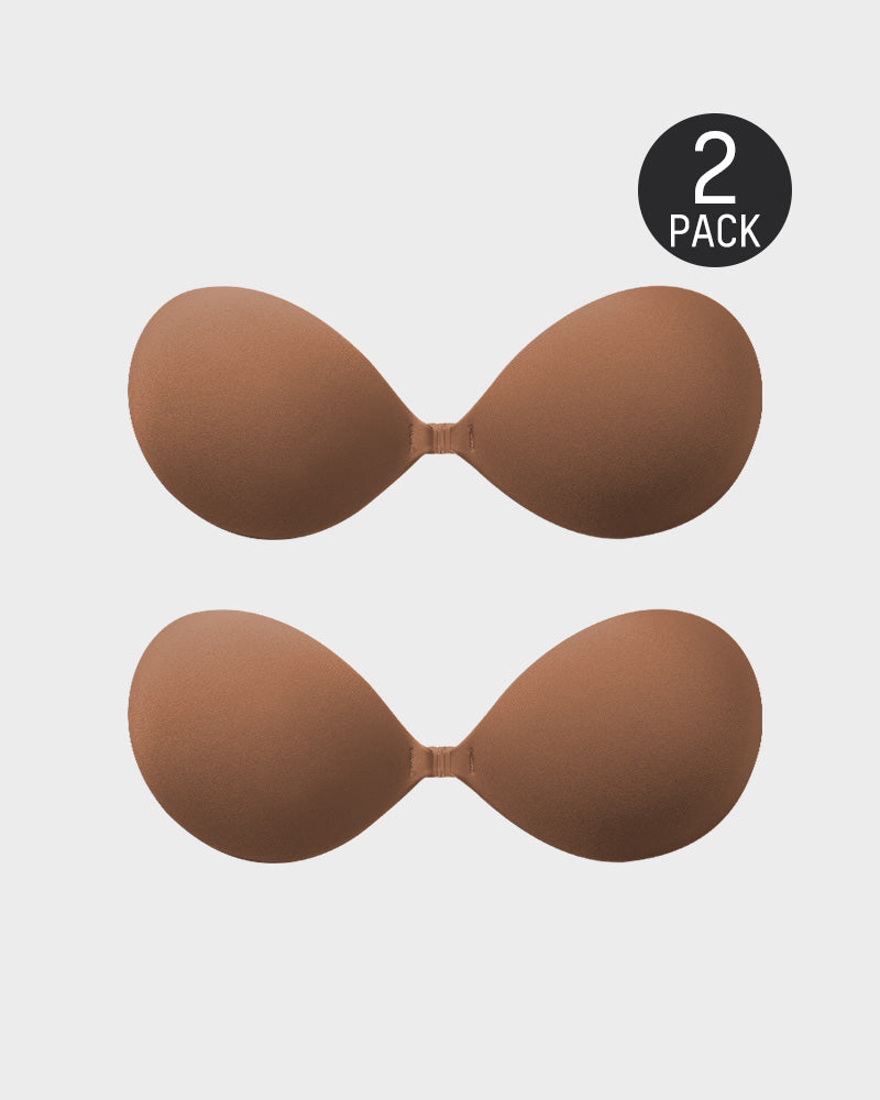 Sujetador push-up invisible adhesivo con cierre frontal (2 pares)
