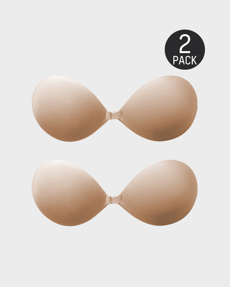 Sujetador push-up invisible adhesivo con cierre frontal (2 pares)